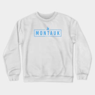 Hipster Montauk with Sailboat Crewneck Sweatshirt